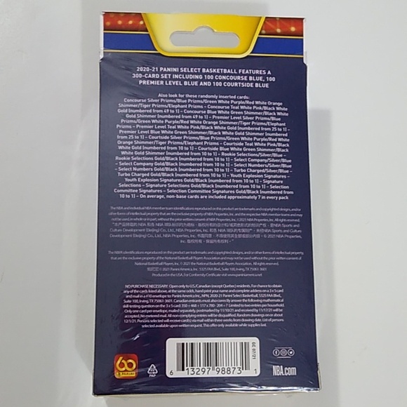 New Panini Select 2020-2021 NBA Hanger Box Factory Sealed Trading Cards - Picture 8 of 12